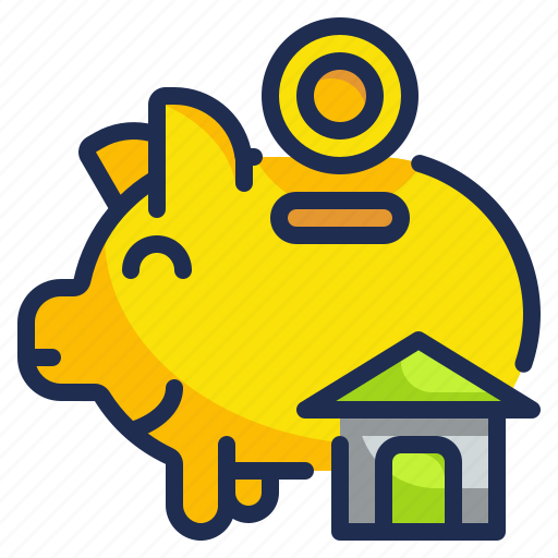 Funds, house, money, piggy, save icon - Download on Iconfinder
