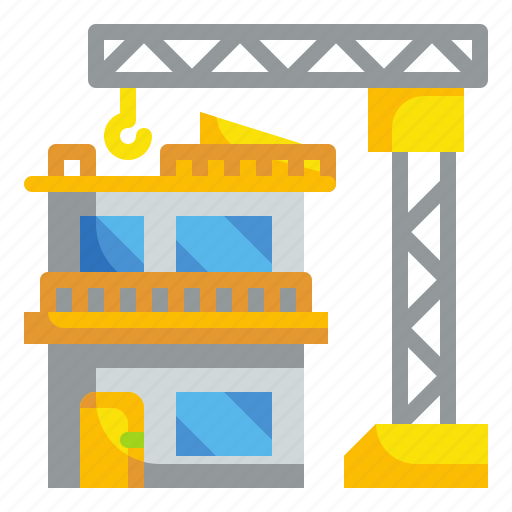 Architecture, building, construction, crane, home icon - Download on Iconfinder