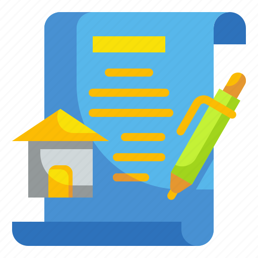 Contract, estate, house, mortgage, property icon - Download on Iconfinder