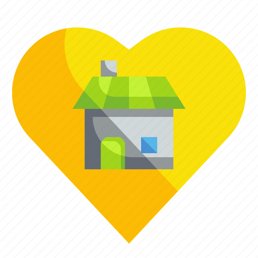 Heart, home, house, love, romantic icon - Download on Iconfinder