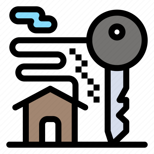 Estate, home, key, real, room icon - Download on Iconfinder
