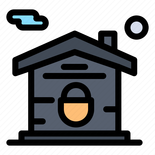 Estate, home, house, lock, real icon - Download on Iconfinder