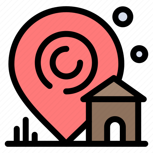 Building, estate, house, location, real icon - Download on Iconfinder
