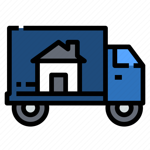 Home, house, relocation, service, transport icon - Download on Iconfinder