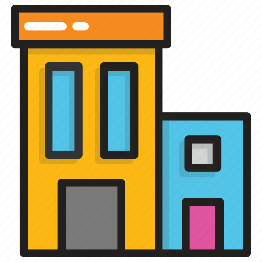 Apartment blocks, apartment house, city building, commercial building, flats building icon - Download on Iconfinder