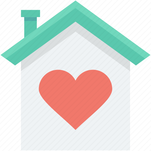 Couple house, heart, home love, house, real estate icon - Download on Iconfinder