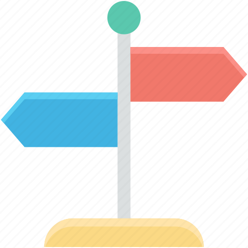 Direction arrows, direction post, finger post, guidepost, signpost icon - Download on Iconfinder