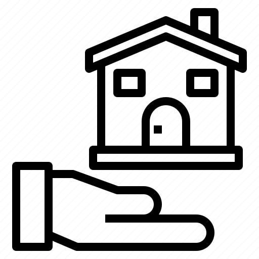 Building, hand, home, house icon - Download on Iconfinder
