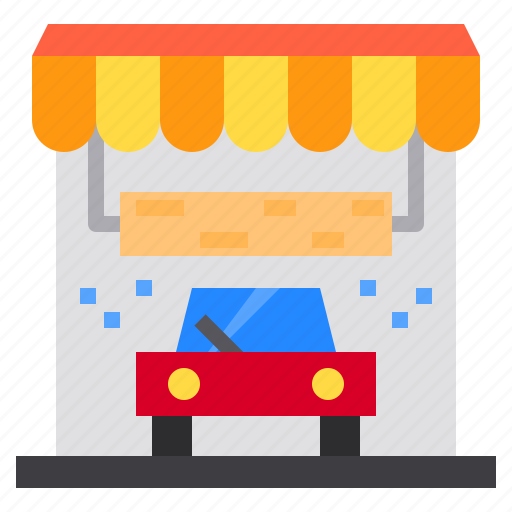 Building, car, transportation, vehicle, wash icon - Download on Iconfinder