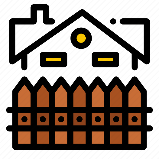 Apartment, building, construction, fence, house icon - Download on Iconfinder