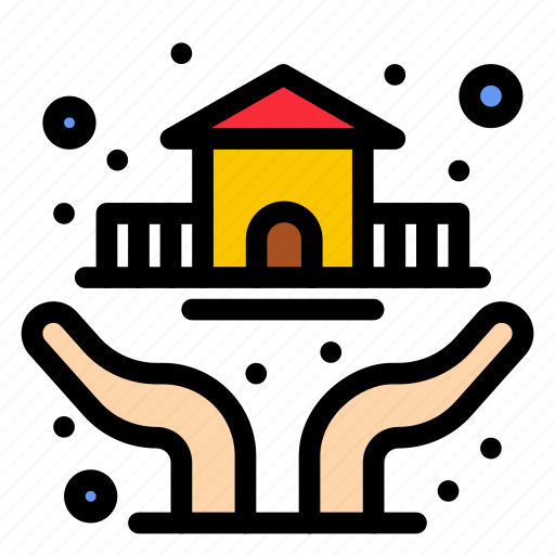 Hands, house, insurance, protection icon - Download on Iconfinder