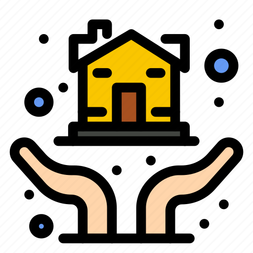 Hand, hands, home, house, loan, protection icon - Download on Iconfinder
