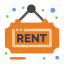 estate, real, rent, sign 