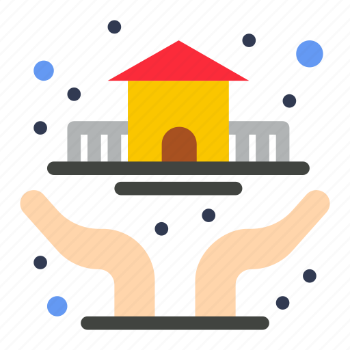 Hands, house, insurance, protection icon - Download on Iconfinder