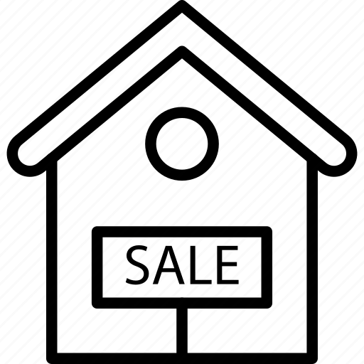 Auction, for sale, house, house for sale, property sign icon - Download on Iconfinder