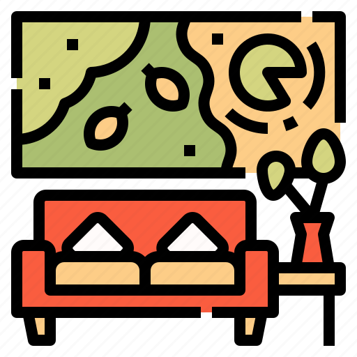 Furniture, room, picture, sofa, living, decoration, home icon - Download on Iconfinder
