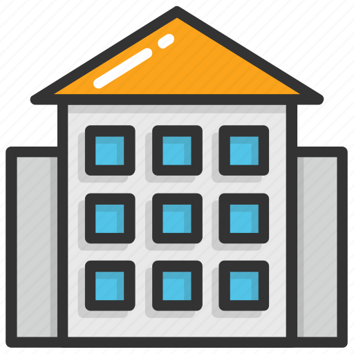 Apartments, commercial building, multistory building, office block, residential building icon - Download on Iconfinder