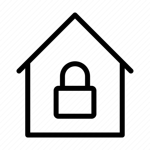 House, home, lock, protection, building icon - Download on Iconfinder