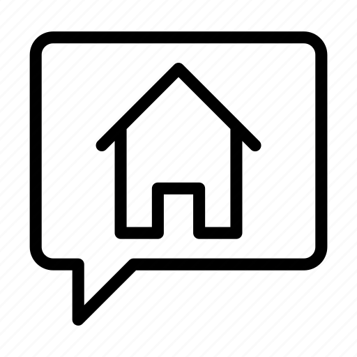 House, home, message, realestate, property icon - Download on Iconfinder