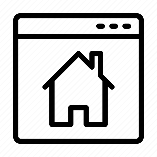 House, realestate, online, webpage, property icon - Download on Iconfinder