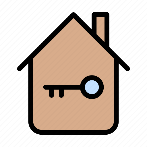 Home, key, lock, house, building icon - Download on Iconfinder