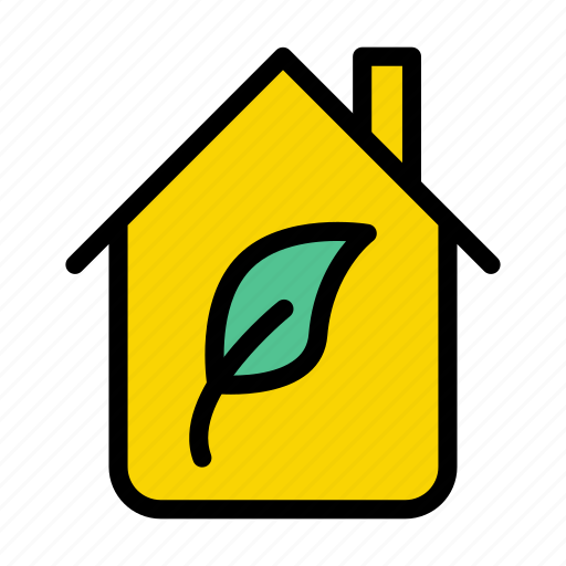 Home, realestate, green, house, building icon - Download on Iconfinder