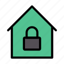 house, home, lock, protection, building