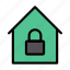 house, home, lock, protection, building 
