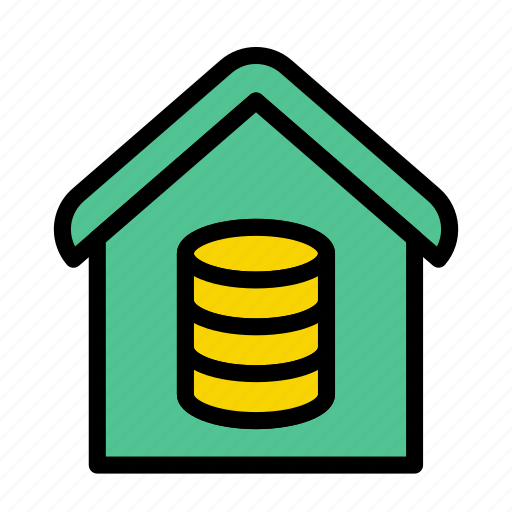 House, home, realestate, database, server icon - Download on Iconfinder