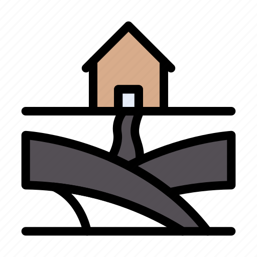 House, home, realestate, park, colony icon - Download on Iconfinder