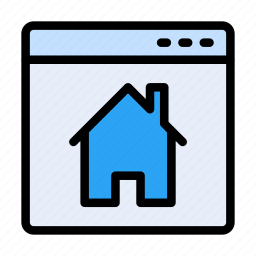 House, realestate, online, webpage, property icon - Download on Iconfinder