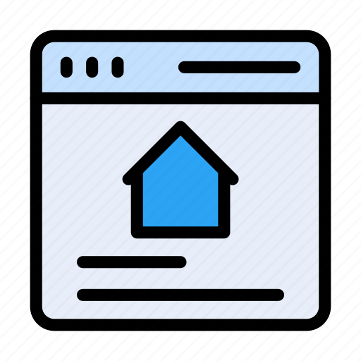 House, webpage, online, realestate, website icon - Download on Iconfinder
