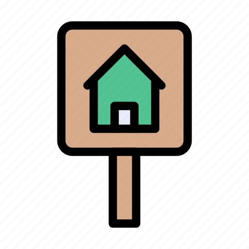 Realestate, banner, board, construction, home icon - Download on Iconfinder