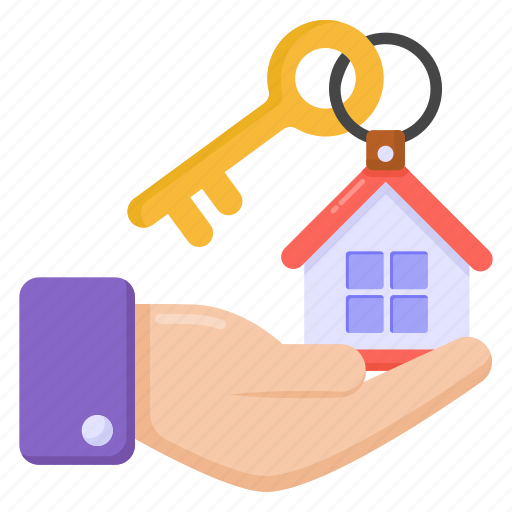 Home ownership, handover home, handover property, house ownership, property ownership icon - Download on Iconfinder