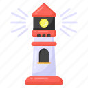 watchtower, lighthouse, lighthome, light tower, lightship tower