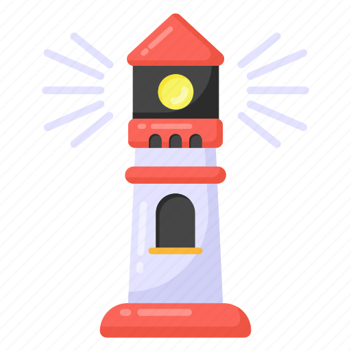 Watchtower, lighthouse, lighthome, light tower, lightship tower icon - Download on Iconfinder