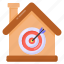 home target, house target, estate target, property target, residence target 