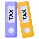 files, tax binders, tax files, tax documents, office files