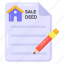 sale document, sale deed, sale agreement, sale contract, property contract 