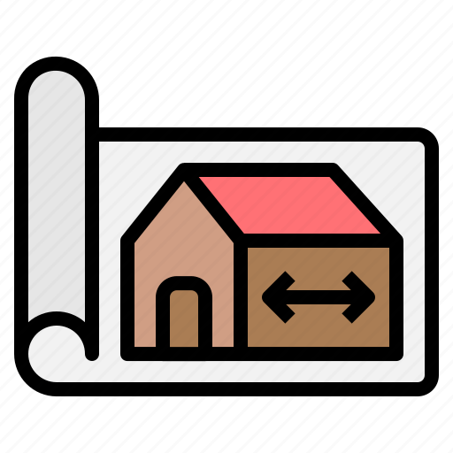 Blueprint, architecture, construction, house, plan, project, home icon - Download on Iconfinder