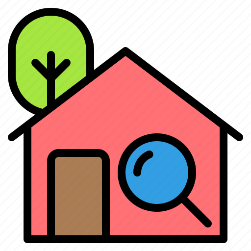 House search, home, house, real estate, search, agency, agent icon - Download on Iconfinder