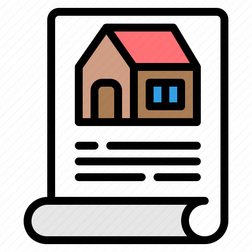 Document, paper, format, home loan, loan, mortgage loan, real icon - Download on Iconfinder