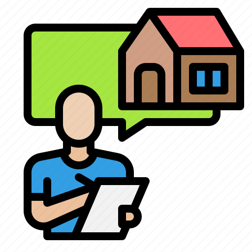 House agent, agent, real estate, estate agent, seller, user, house icon - Download on Iconfinder
