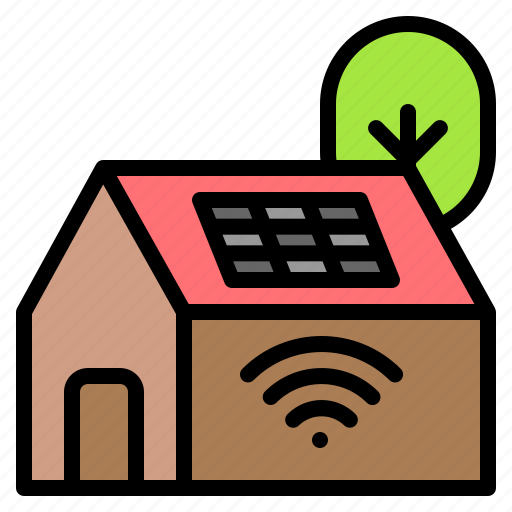 Smart home, eco, energy, power, smart house, solar, house icon - Download on Iconfinder