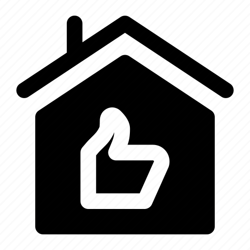 Thumbs up, like, favorite, rating, house icon - Download on Iconfinder