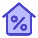 percentage, discount, home, house, building, real estate