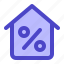 percentage, discount, home, house, building, real estate 