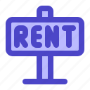 rent, lease, real, estate, sign