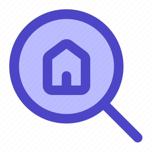 Search, home, find, real, estate, house icon - Download on Iconfinder