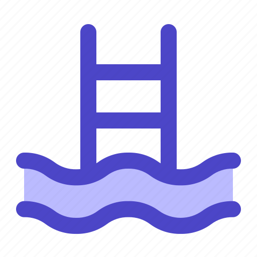 Swimming, pool, water, ladder, hobbies icon - Download on Iconfinder